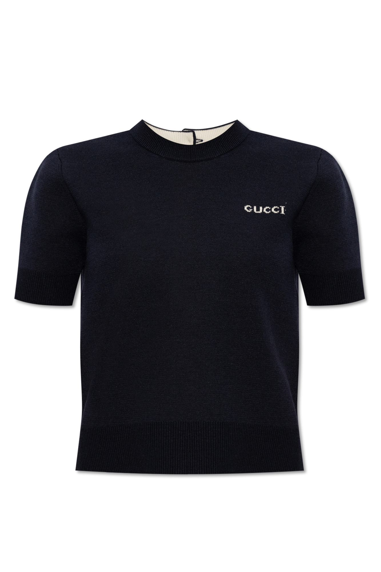 Navy blue Top with logo Gucci - Vitkac Canada